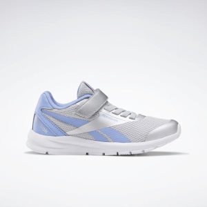 Reebok Rush Runner 2.0 Laufschuhe Kinder - Silber Metal/Blumen Blau/Weiß - DE 591-UXP